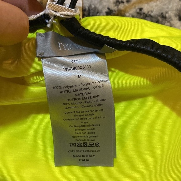 Dior Yellow Beret Hat size M - Picture 2 of 5